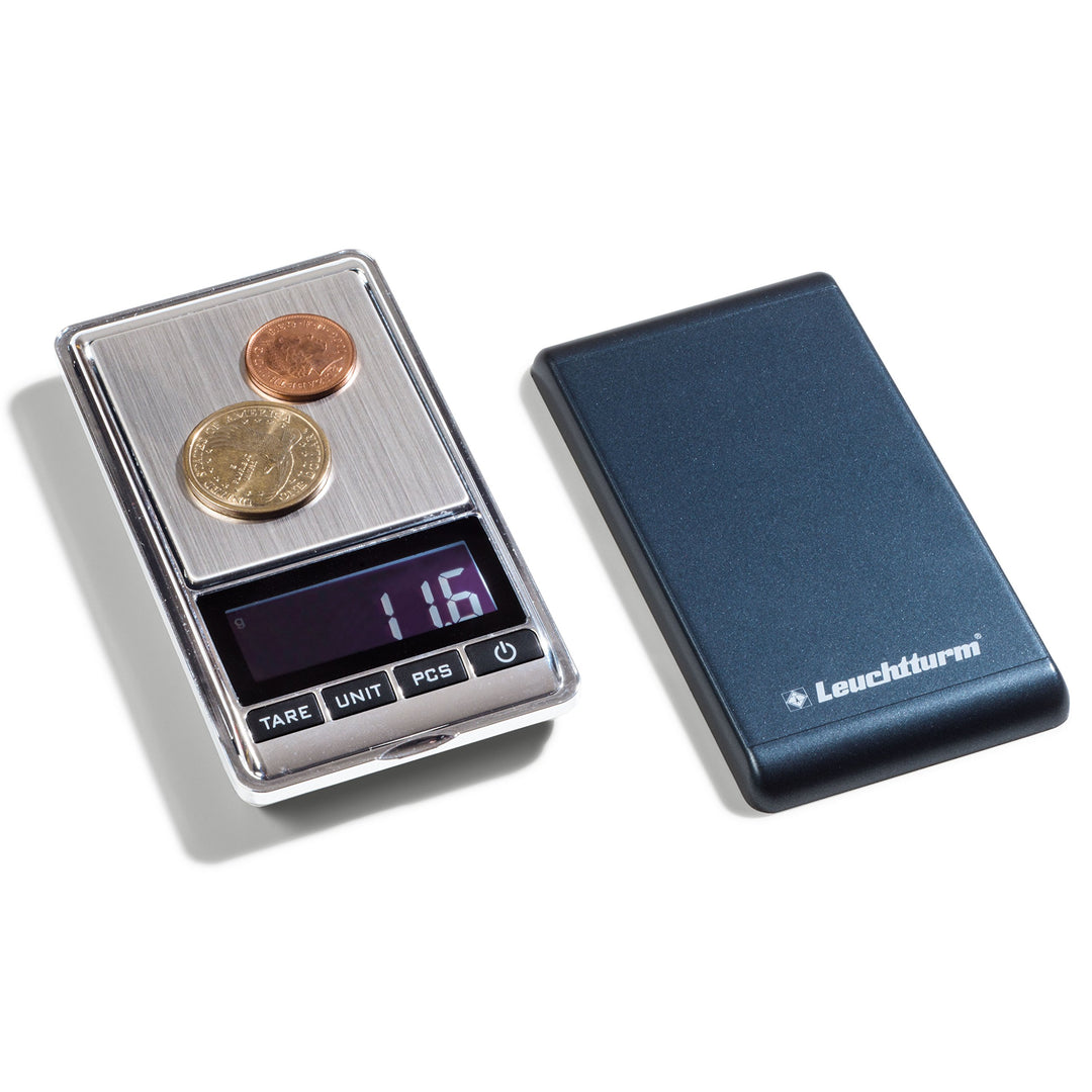 LEUCHTTURM digitale Münzwaage LIBRA | Münzwaage für den Messbereich 0,01-500 g