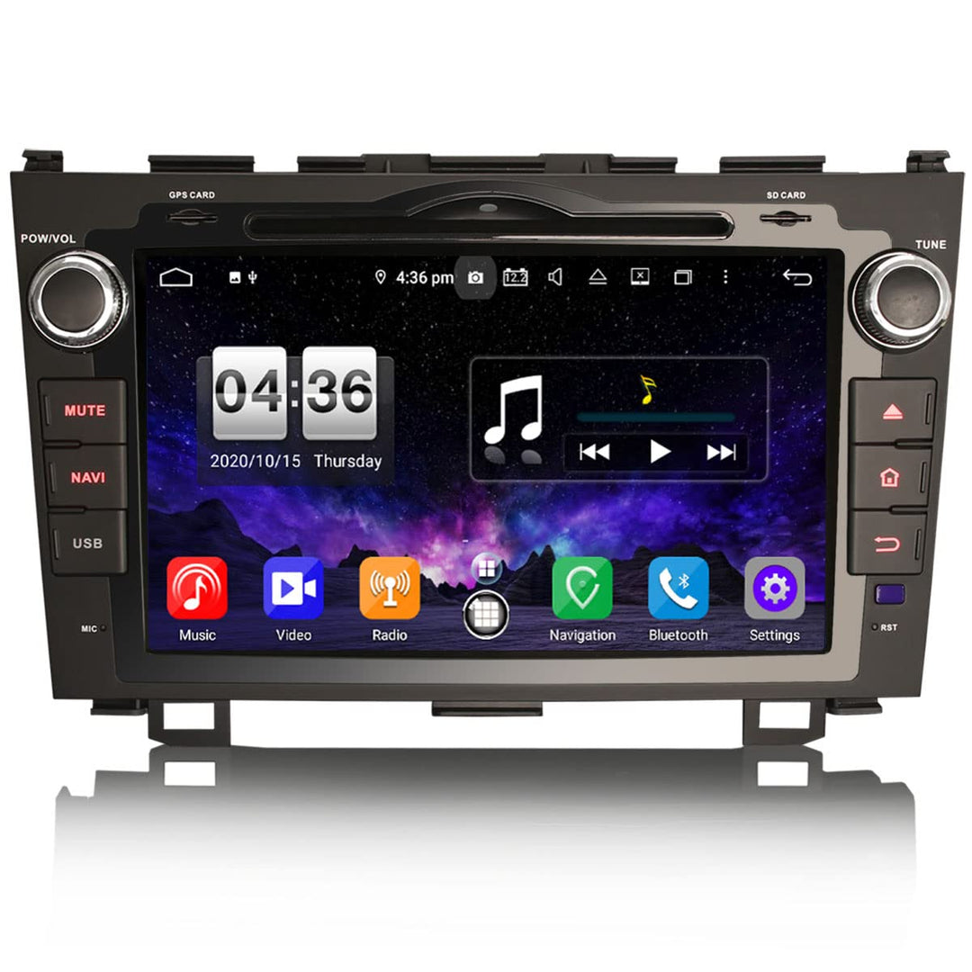 ERISIN 8-Kern 4GB RAM+64GB ROM Android 10 Doppel Din Autoradio Bluetooth GPS für Honda CR-V Navigati