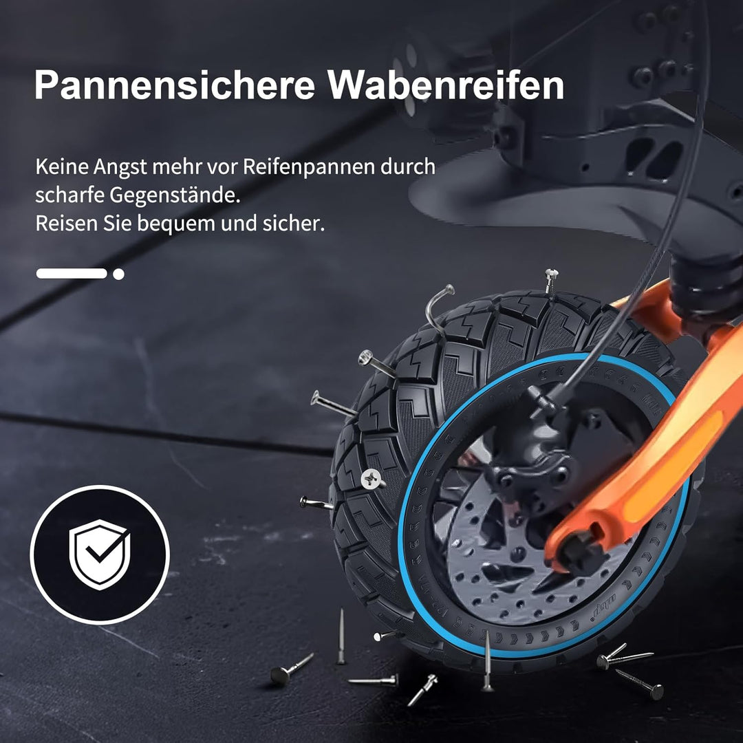 9x3,0-5,5 Vollreifen für Kukirin G2 pro, Zero 10X, Dualtron Eagle Pro Elektroroller Ersatzreifen Vol