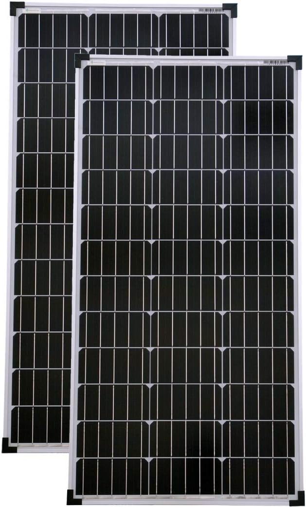 solartronics Solarmodule 2 Stück 80 Watt Mono Solarpanel Solarzelle Photovoltaik 90608