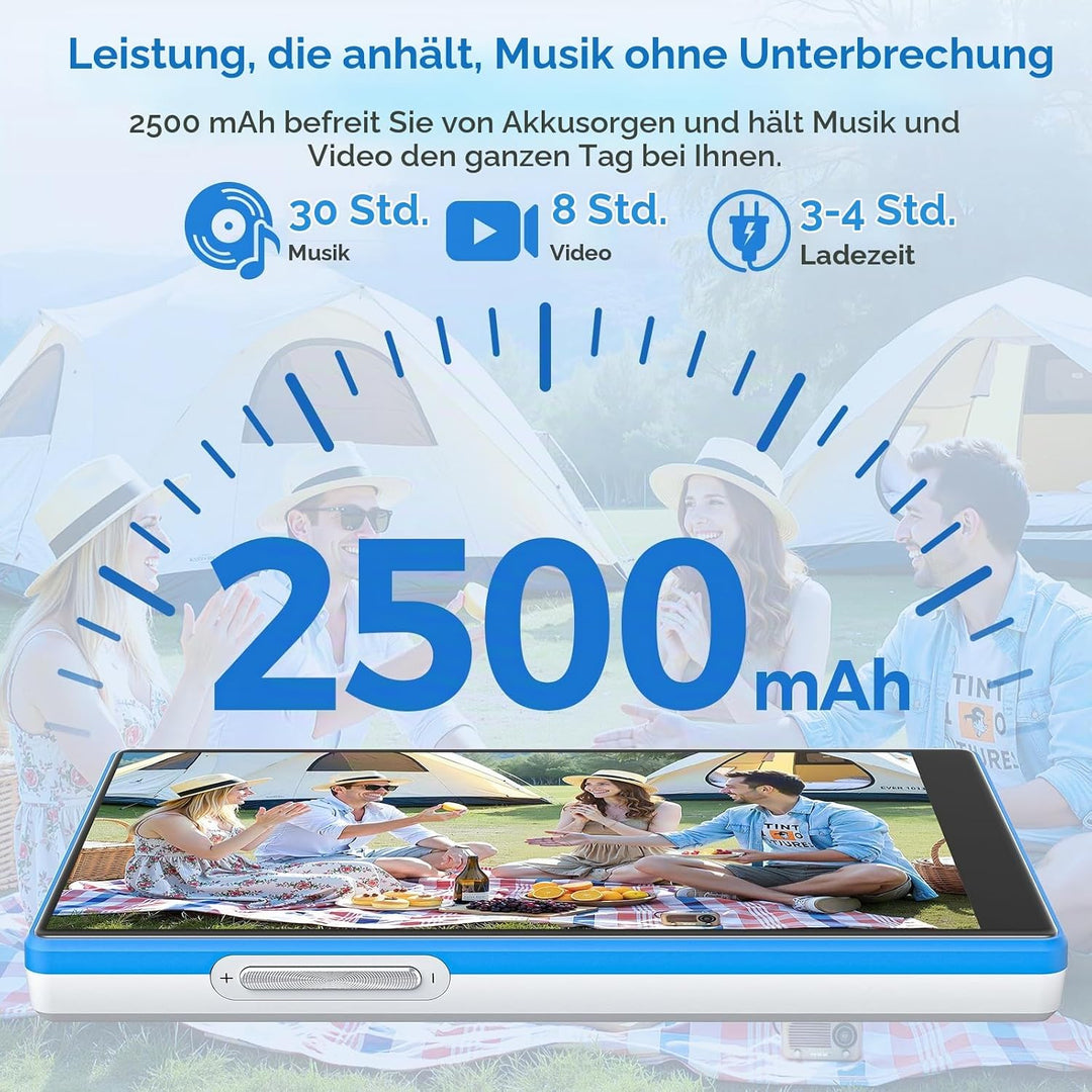 MP3 Player Spotify mit Bluetooth &amp; WLAN, 5 Zoll Touchscreen MP4 Player | Android 13 Musik Player mit