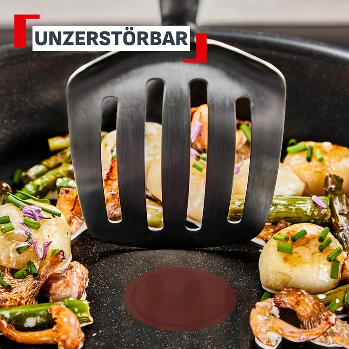 Tefal Ingenio Explore On 3-tlg. Pfannen-Set, Schwarz, L2679102 | keramische Fusion Core Antihaftvers