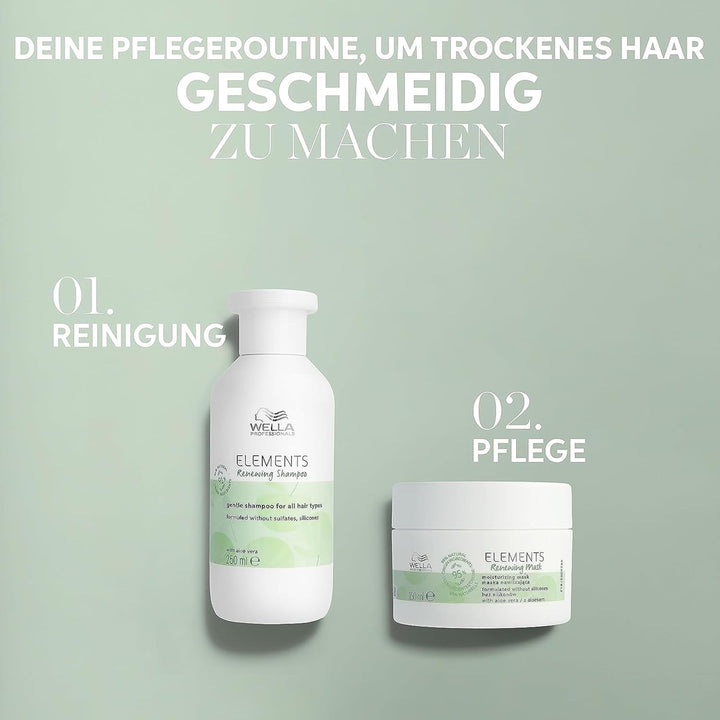 Wella Professionals Elements Renewing Mask – reparierende Haarmaske für trockenes und kaputtes Haar