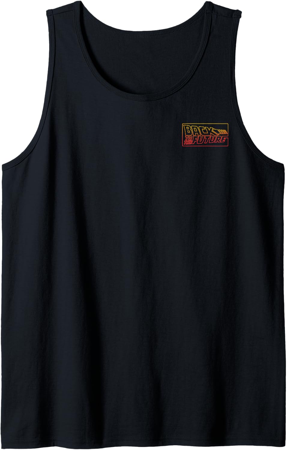Back To The Future Gradient Line Art Tank Top