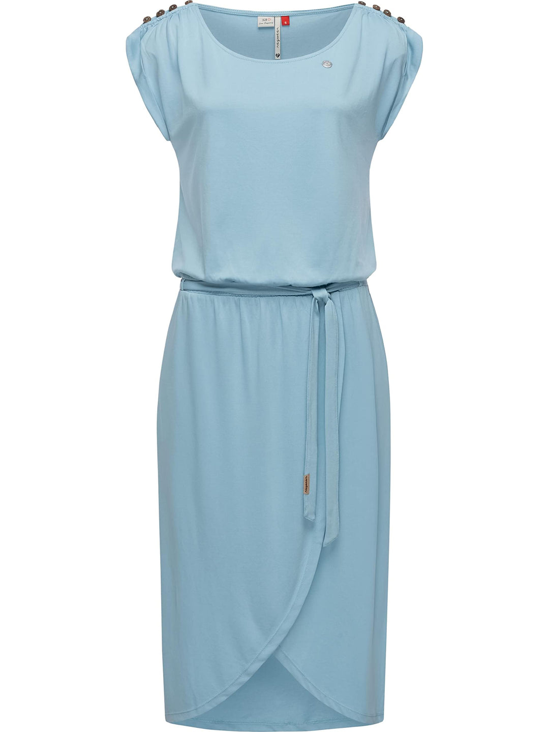 Ragwear Damen Kleid Midi Sommerkleid Ethany XS-XXL S Light Blue23, S Light Blue23