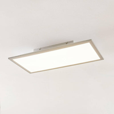 Lindby LED Panel 'Stenley' (Modern) in Alu u.a. für Küche (1 flammig,) - Bürolampe, Deckenlampe, Dec