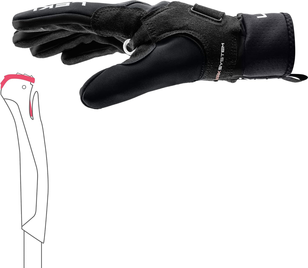 LEKI CC Shark Handschuhe EU 8 Schwarz, EU 8 Schwarz