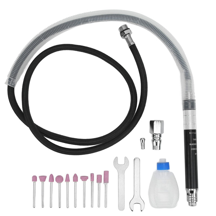 ZHXH Bleistift, 65000 U/Min Luft-Stift-Stabschleifer-Kit Mikro-Stabschleifer-Set Tragbares Schleifen
