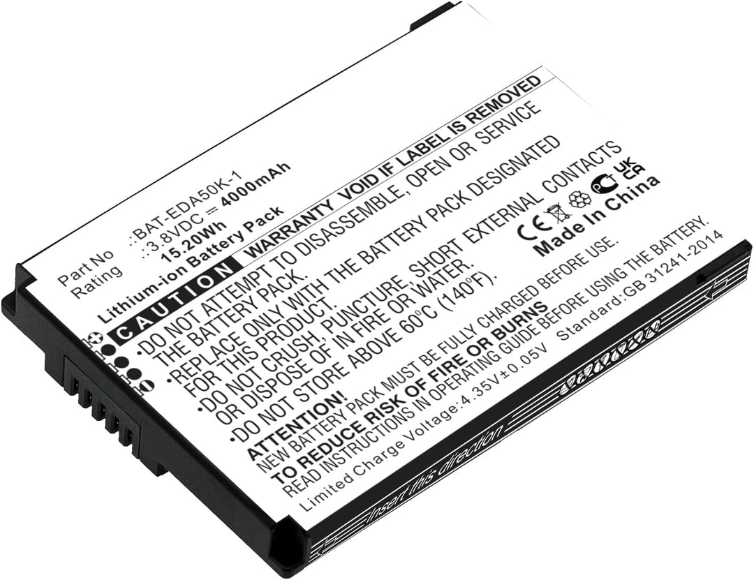CELLONIC, Barcode-Scanner Akku kompatibel mit Honeywell EDA50K, ScanPal 50 (4000mAh, 3.8V)