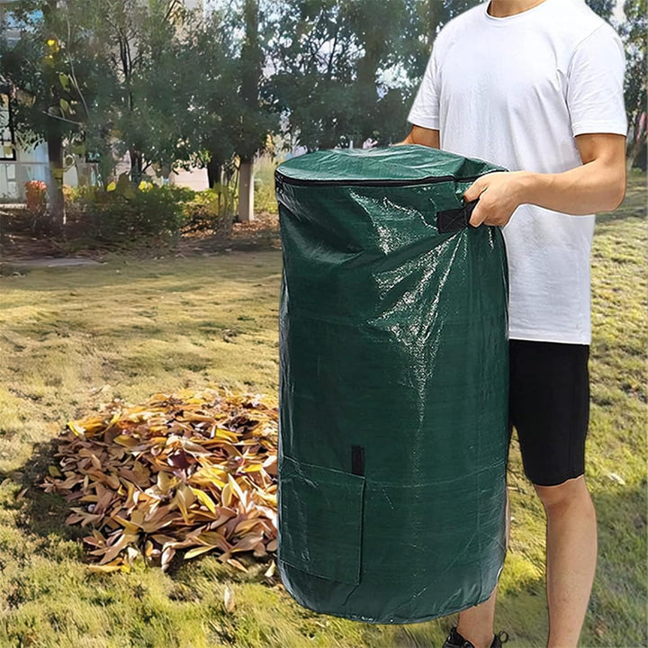 Kompost-Müllbeutel, 100 l, für den Aussenbereich, wiederverwendbar, Bioabfall, Garten, Hof, Kompostb