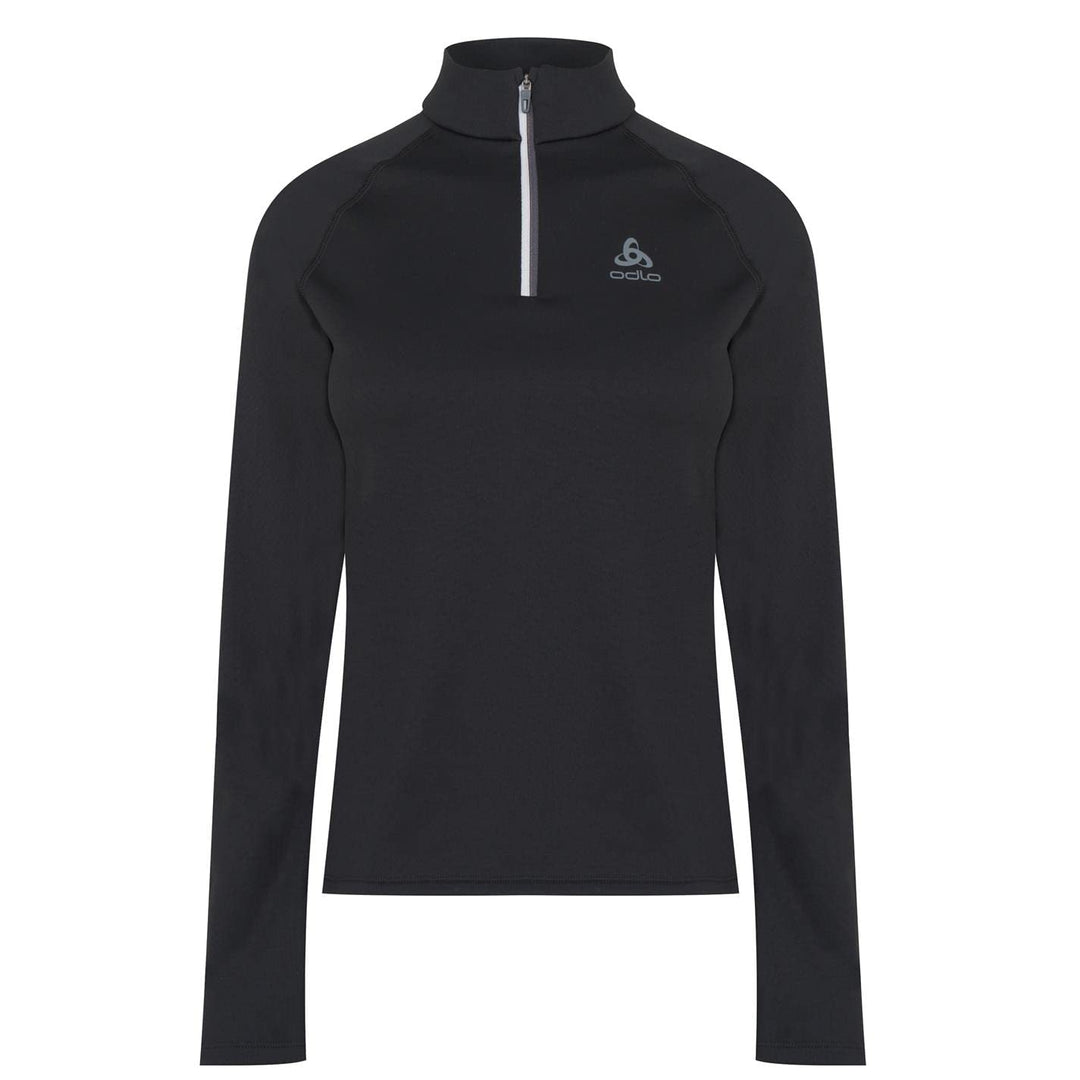 Odlo Damen Besso_542471 Mid Layer mit Reissverschluss XS Schwarz, XS Schwarz
