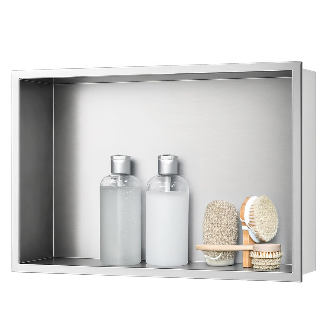 Wandnische Dusche,Wandnische Dusche Edelstahl,Wandnische Einzelregal Lagerung,Duschnische 30 * 45 *