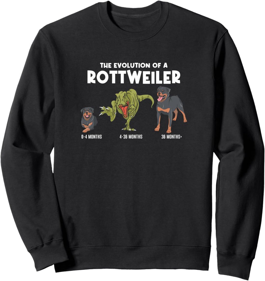 Entwicklung Rottweiler | Evolution Rottweiler Welpen Sweatshirt