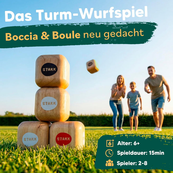 Das Neue Outdoor-Wurfspiel für Kinder & Erwachsene | Boccia-Boule mit modernem Twist | spannendes Ga