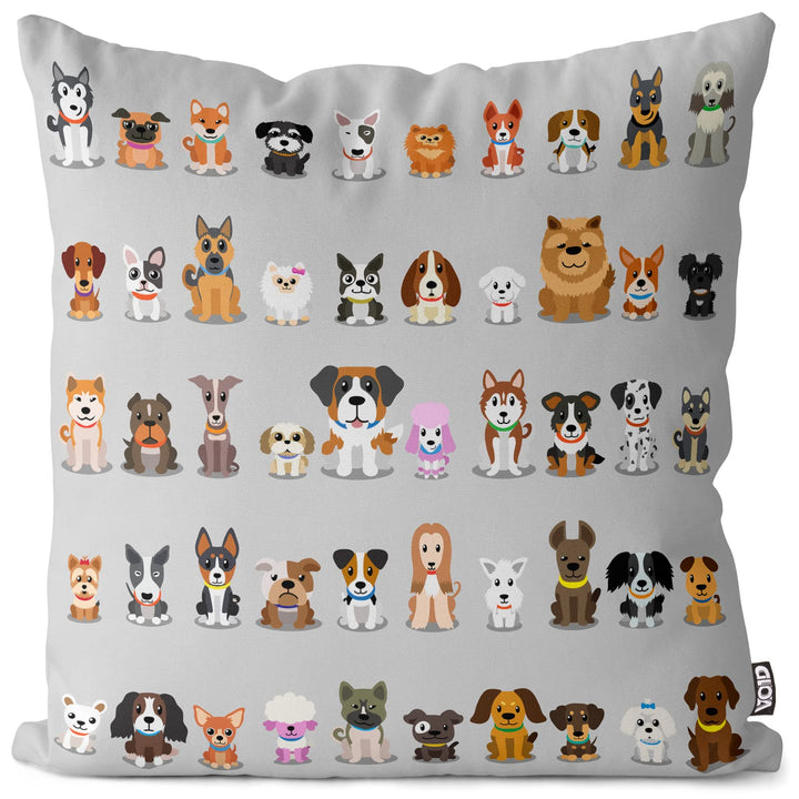 VOID Hundewelpen Gang grau Kissenbezug Kissenhülle Sofakissen Kissen Deko Outdoor-Kissen Dekokissen,