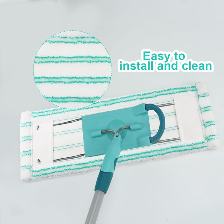 3 Stück Wischbezug Ersatzbezug für Leifhat Profi XL Micro Duo 42cm Bodenwischer Ersatzbezug für alle