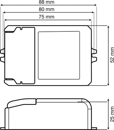 illuburg LED Trafo Dimmbar Dali Push 350mA - 700mA Ausgang Einstellbar 12W Flickerfree LED Netzteil