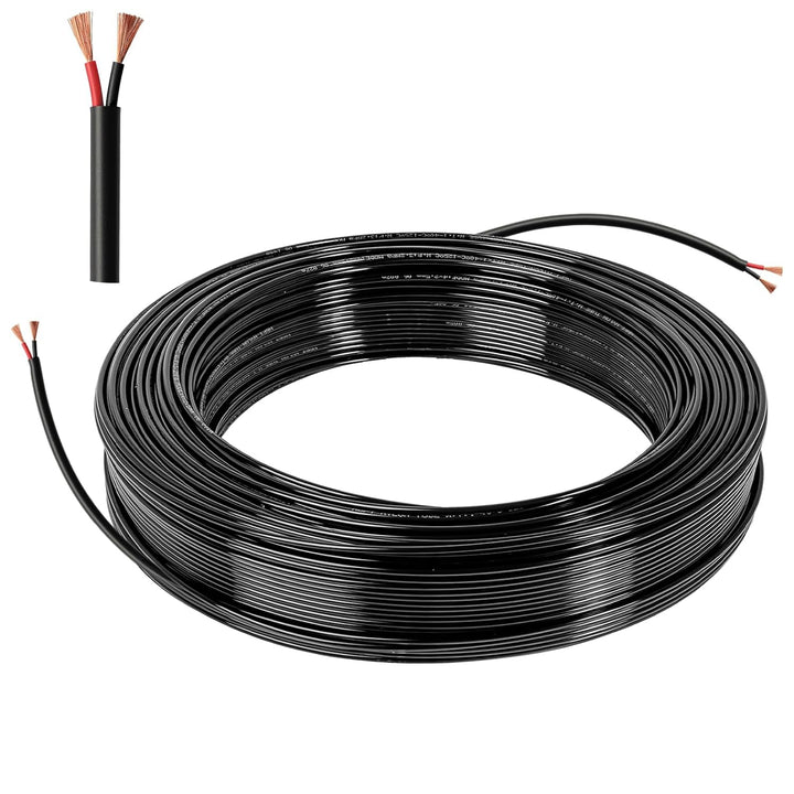 Elektrischer Draht 2 Adrig Kabel 2×0,5mm² 10M 20AWG 300V Impedanz Fahrzeugleitung Kabel 2 Leiter Kup
