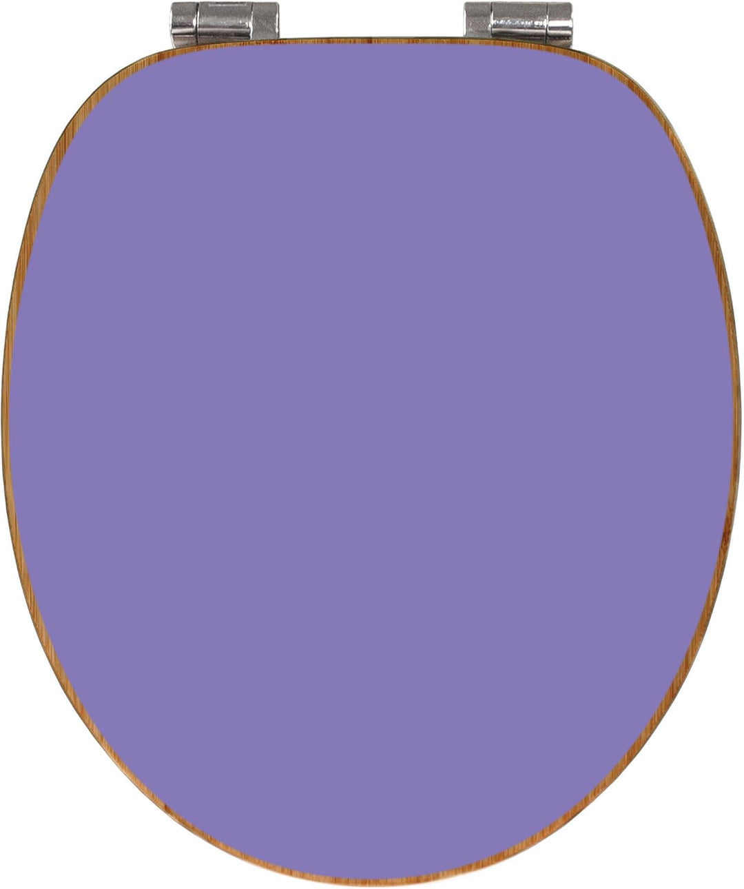 banjado® Design WC Sitz Bambus Absenkautomatik mit Farbe Lavendel/Toilettendeckel mit Absenkautomati