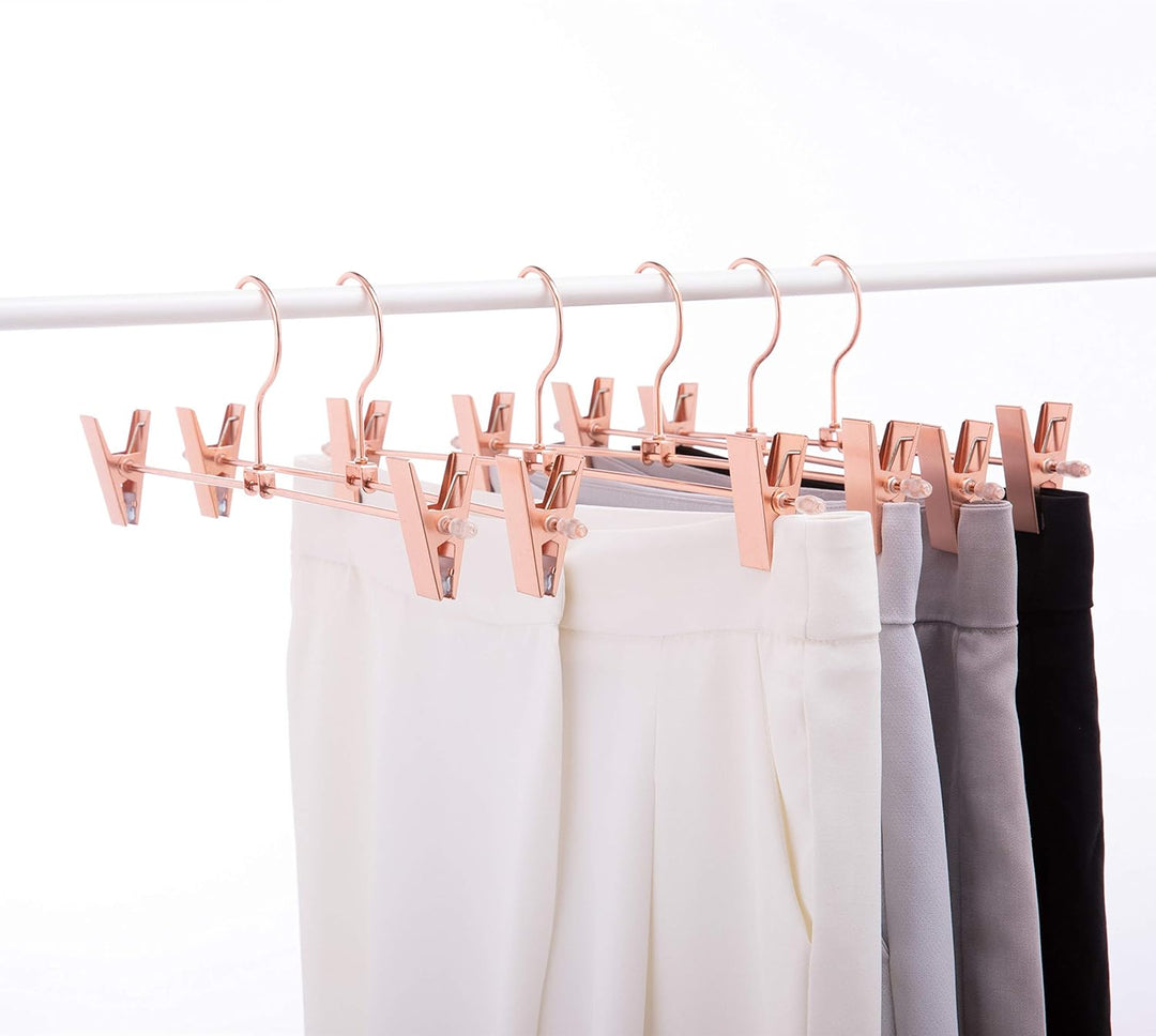EU Hochleistungs-Metallbügel (Rose Gold Copper Color- Skirt Hanger, 10) Rose Gold Copper Color- Skir