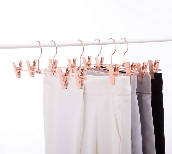 EU Hochleistungs-Metallbügel (Rose Gold Copper Color- Skirt Hanger, 10) Rose Gold Copper Color- Skir