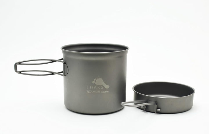 TOAKS Titanium Pot with Pan, 1100 ml
