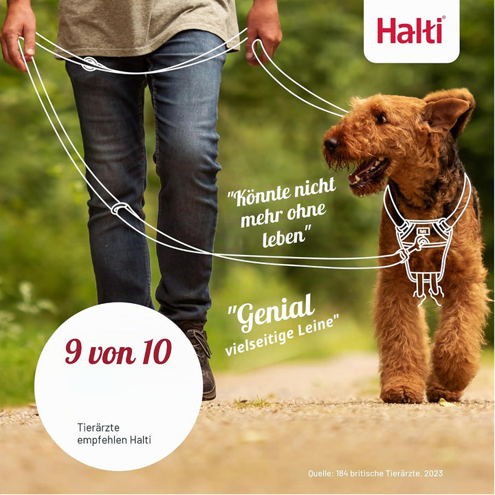 HALTI Doppelführleine - Multifunktionale Hundeleine zum Trainieren und Gassigehen mit Ihrem Hund. Le