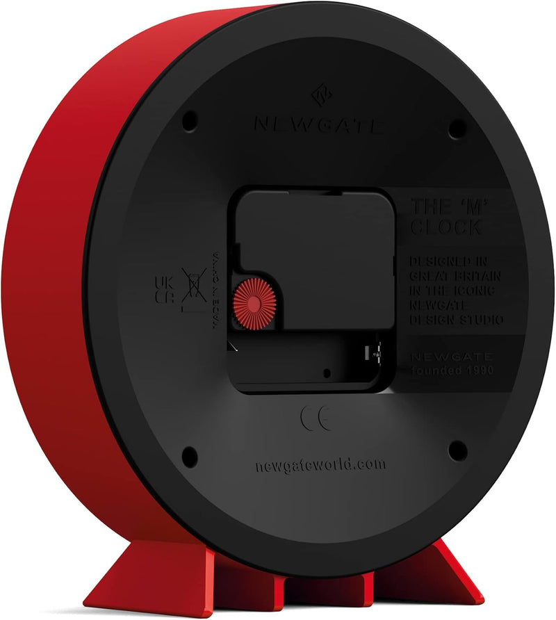 NEWGATE® M Kaminuhr für Kaminsims, geräuschlos, kein Ticken, moderne Kaminuhr, kleine Kaminuhr, Bahn