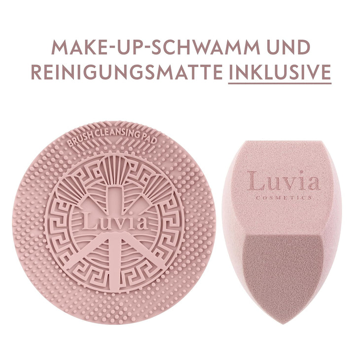 Make-up Pinselset Luvia, Prime Vegan Pro - Candy, 7 Schminkpinsel inkl. Pinselaufbewahrung, Blender