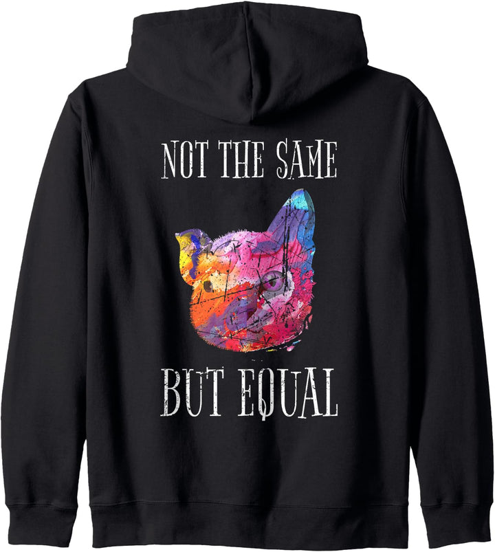 Vegan Tierschutz Not The Same But Equal Veganer Vegetarier Kapuzenjacke