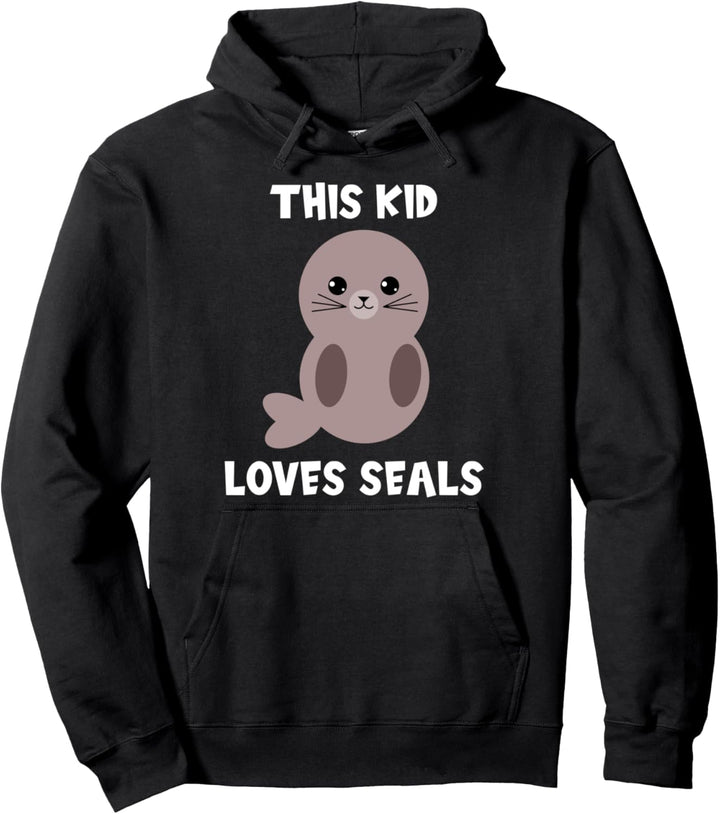 Dieses Kind liebt Robben, Kleinkinder, Jungen, Mädchen, süsses Baby Pullover Hoodie