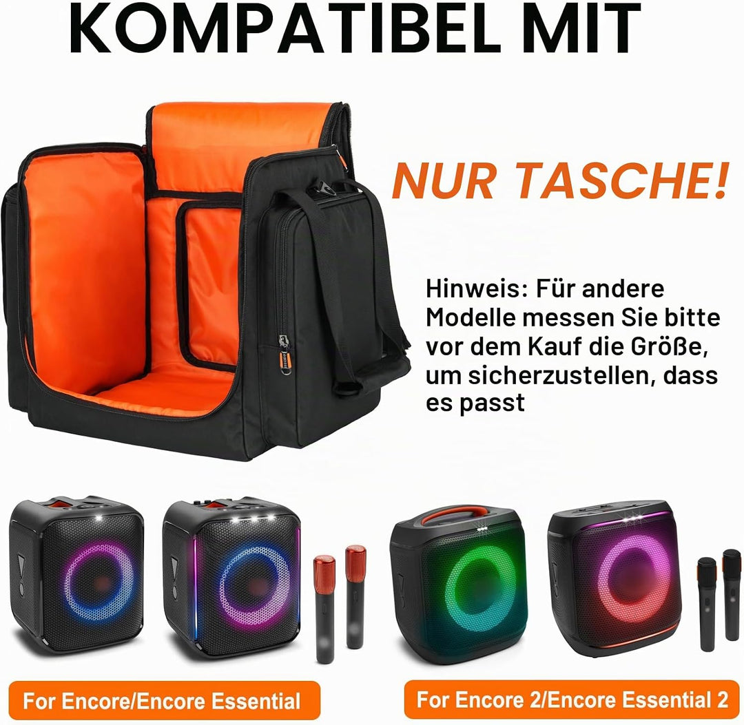 Taschen für JBL Partybox Encore Essential,Tragbare Lautsprecher-Tragetasche Passend für Encore mit S