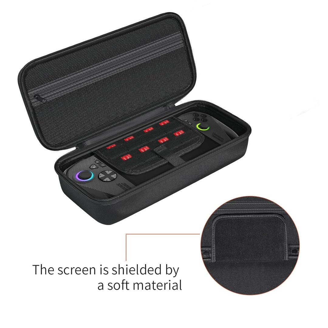 ILouxNei Tasche Kompatibel mit ROG Xbox Ally X, Tragbare Reise Hülle für ASUS ROG Xbox (Schwarz), Sc