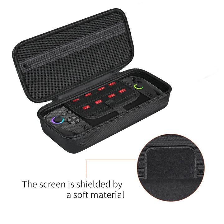 ILouxNei Tasche Kompatibel mit ROG Xbox Ally X, Tragbare Reise Hülle für ASUS ROG Xbox (Schwarz), Sc