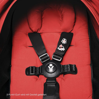 BABYZEN YOYO 0+ Neugeborenen Set, Red - Inklusive Matratze, Verdeck, Kopfstütze und Fussabdeckung -