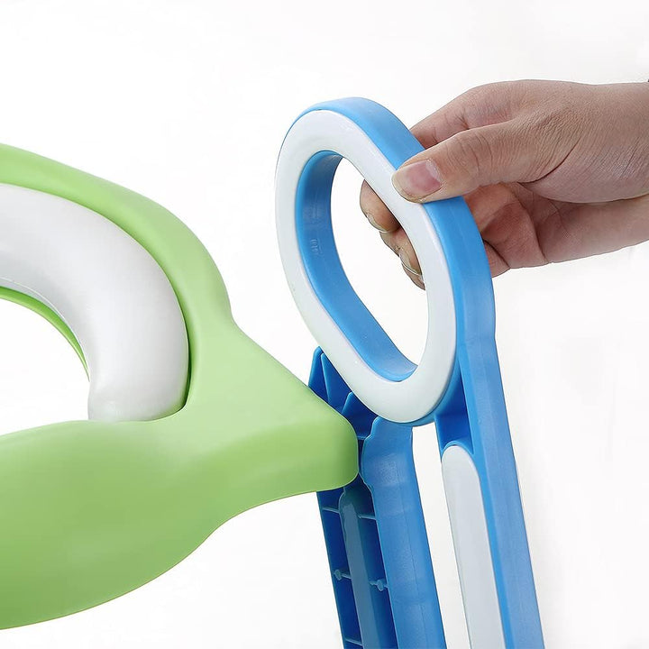 Toilettensitz für Kinder,Toilettensitz Toilettentrainer mit Treppe,Höhenverstellbar Faltbarer Toilet