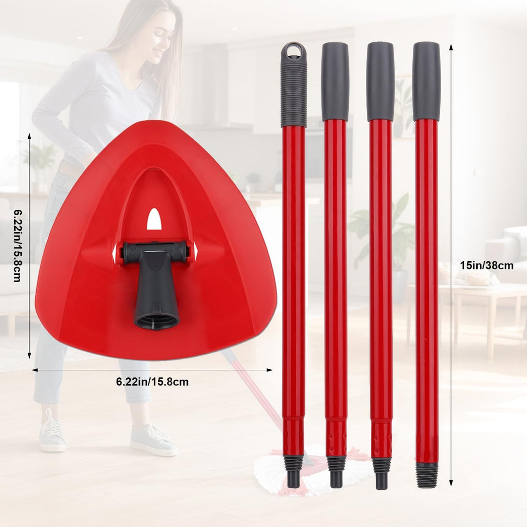 Sgizoku Moppstiel und Drehfuss, kompatibel mit Viledar/O-cedars Spin Turbo Mopp Turbo Smart/EasyWrin