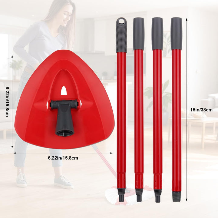 Sgizoku Moppstiel und Drehfuss, kompatibel mit Viledar/O-cedars Spin Turbo Mopp Turbo Smart/EasyWrin