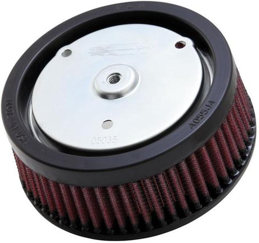 K&N HD-0818 Motorrad Tauschluftfilter, Rot