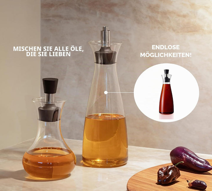 Eva Solo | Set Oilcarafe & Dressingshaker | Drip-Free – no Oil or Dressing on The Table |