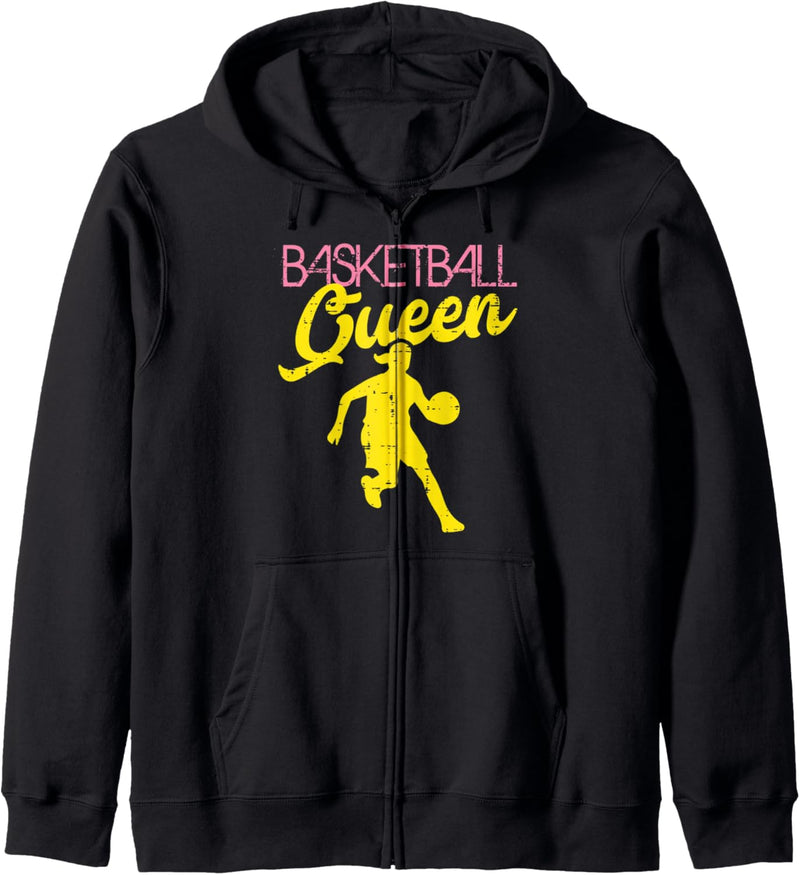 Basketball Queen Cool Sports Baller Player Coach Women Girls Kapuzenjacke