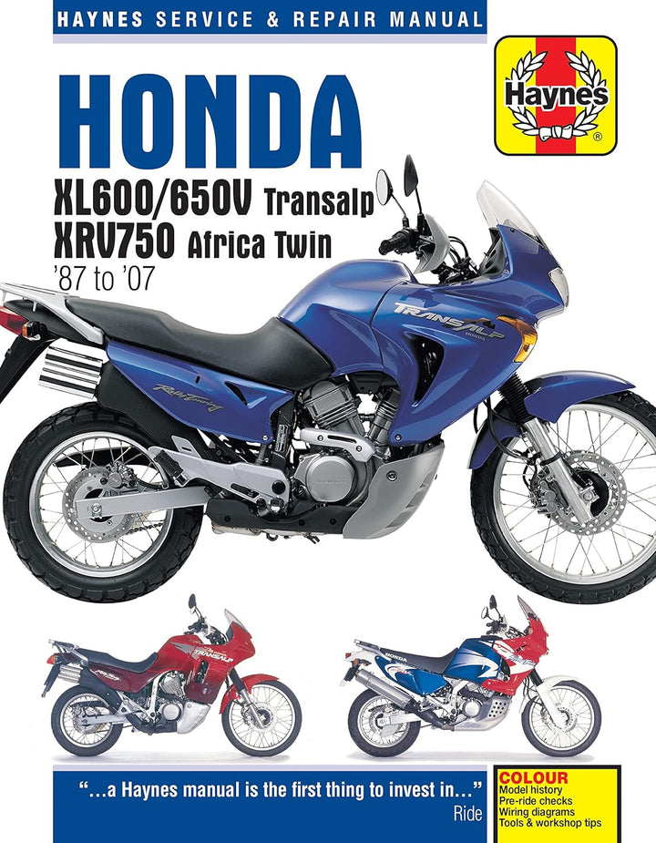 Honda XL600/650 Transalp &amp; XRV750 Africa Twin (87 - 07) (Haynes Service &amp; Repair Manual)