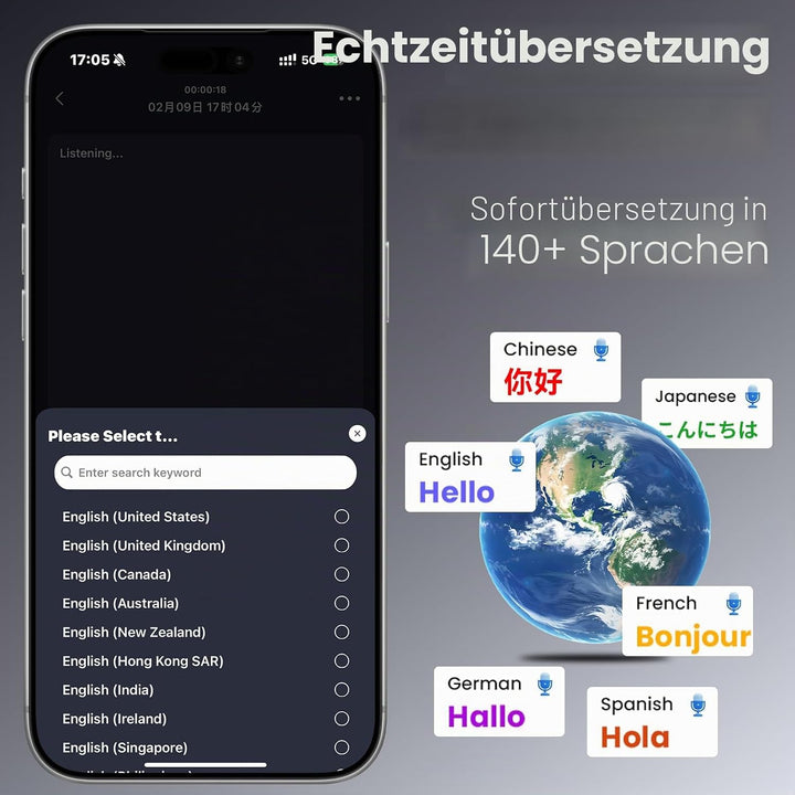 NEWYES KI Digitales Diktiergerät aufnahmegerät mit transkription spracherkennung zusammenfassung Rau