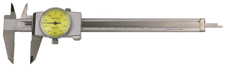 CNC QUALITÄT Uhrenmessschieber 150 mm mit Tiefenanschlag im Satz - Ablesung 0,01 mm