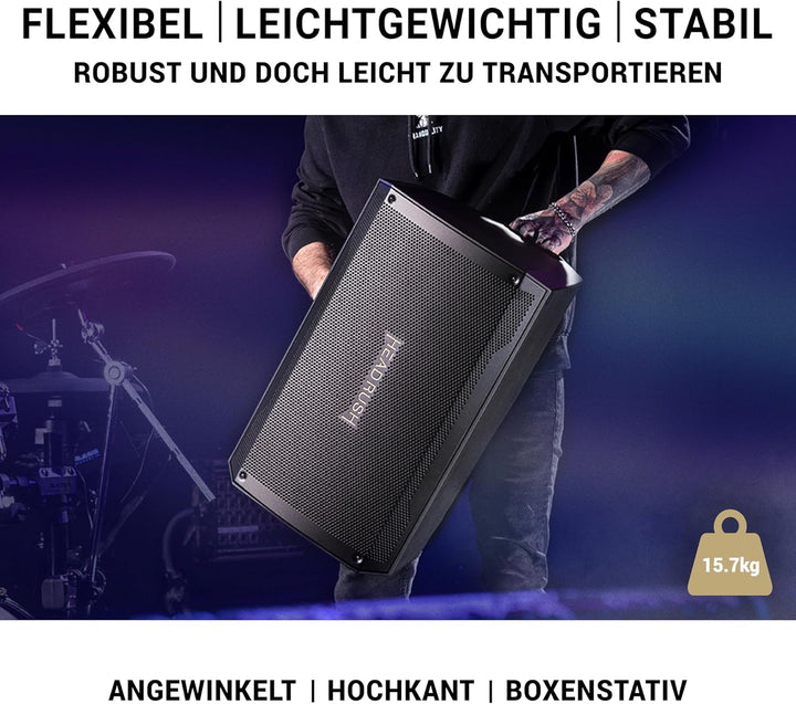HeadRush FRFR112 MKII 2500W E Gitarre und Bass Verstärker, 12" Fullrange linearer Frequenzgang Bluet
