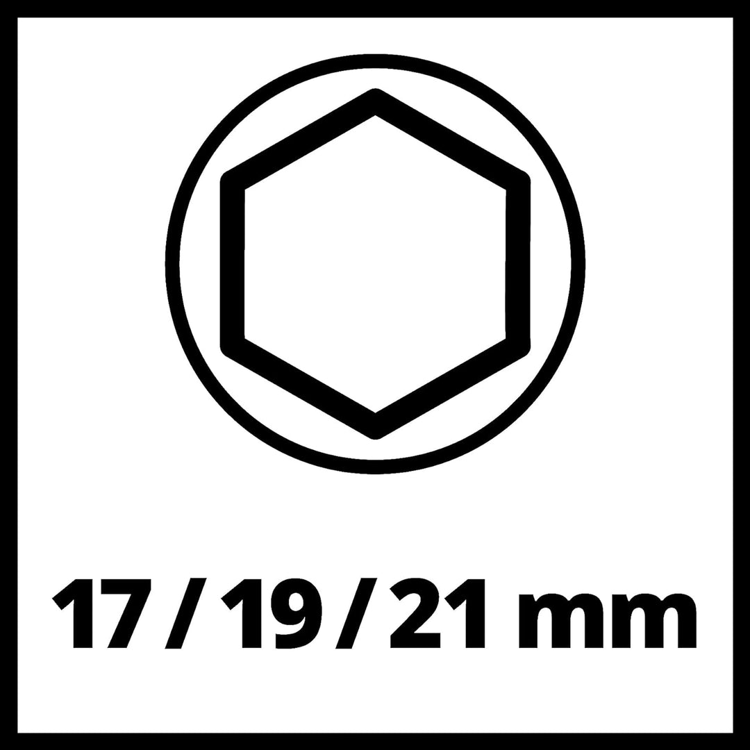 Einhell Druckluft-Schlagschrauber TC-PW 610 Compact (max. 8 bar, max. Drehmoment 610 Nm, 1/2"-Vierka
