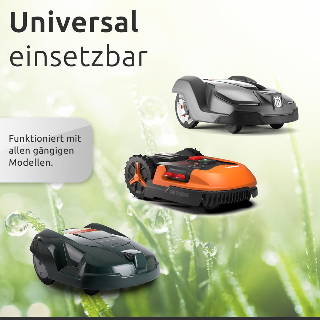 ECENCE Zubehör-& Reparatur-Set Mähroboter, 50m Begrenzungskabel + 10x Verbinder + 100x Erdhaken, uni