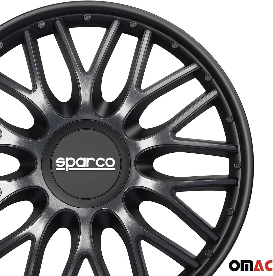 Sparco Satz Radzierblenden Roma 14-Zoll Grau/Schwarz