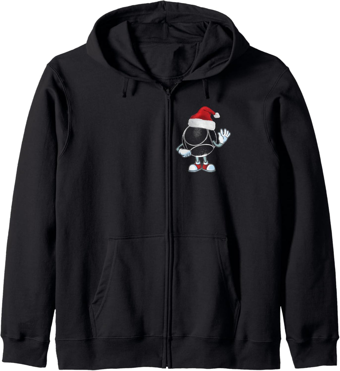 Boulekugeln Weihnachtsmütze Outfit für Boulespieler Boule Kapuzenjacke
