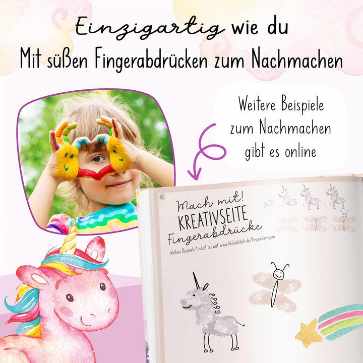 lila liebt dich / Einhorn Freundebuch Kindergarten Mädchen - Unvergessliche Kindergartenmomente fest